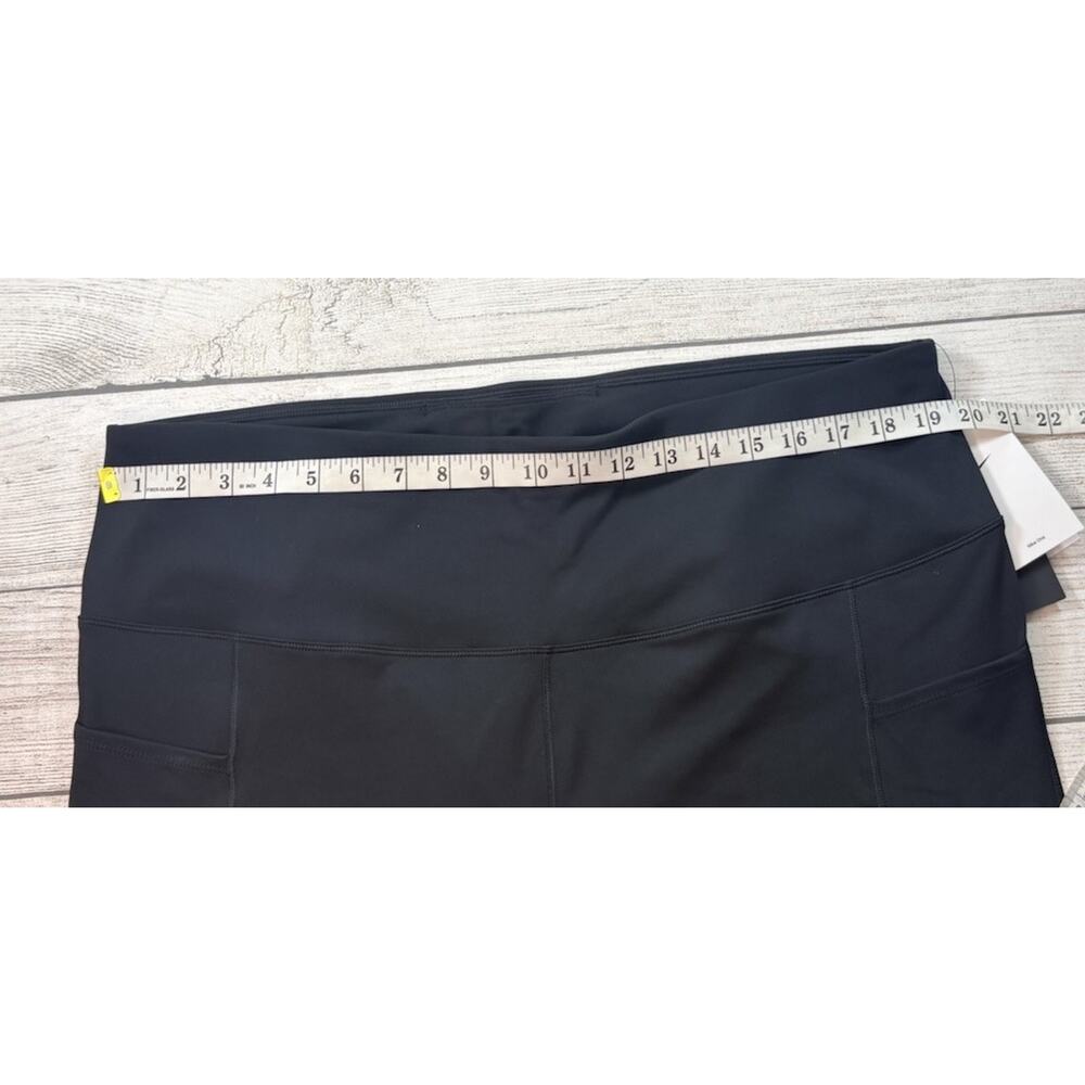 Nike One Women's High-Waisted 7/8 Leggings with Pockets Black Size 3X - Picture 5 of 11